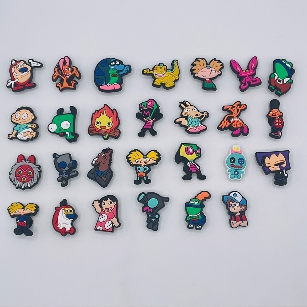 Shoes Charms Lot of 90’s Character Sandals Cro Clog Sandals Holes Summer…